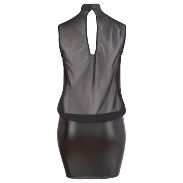 Cottelli Plus Size - chemise - blank chiffon - sort
