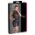 Cottelli Plus Size - skinnende chiffonkjole (sort) - 3XL
