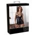 Abierta Fina - satin-look push-up kjole (sort) - 80B/M