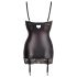 Abierta Fina - satin-look push-up kjole (sort) - 80B/M