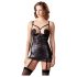 Abierta Fina - satin-look push-up kjole (sort) - 85B/L