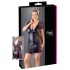 Cottelli Plus Size - plus size chemise - blonde & sløjfe - sort