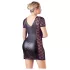 Cottelli Plus Size - plus size chemise - blonde & sløjfe - sort