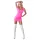 Cottelli Party - kort minikjole - blank - pink - XL