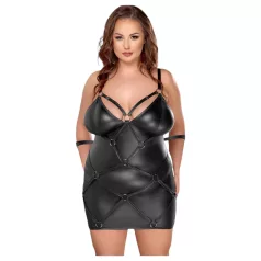 Cottelli Plus Size - kjole med håndjern - sort
