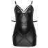 Cottelli Plus Size - kjole med manchet (sort)