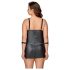 Cottelli Plus Size - kjole med manchet (sort)