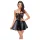 Noir - minikjole - blonde top - skinnende sort - L