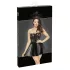 Noir - minikjole - blonde top - skinnende sort - L