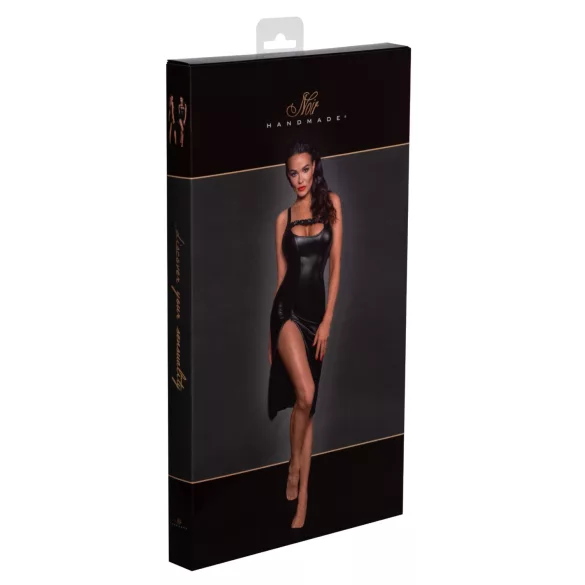 Noir - sort skindlook kjole - L
