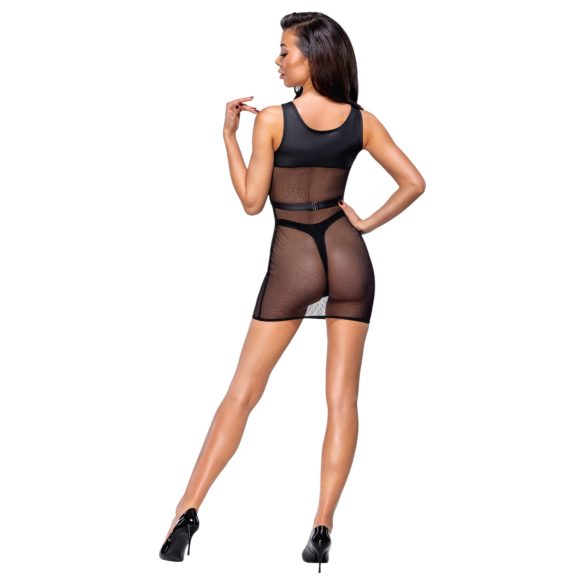 Cottelli - gennemsigtigt fest-sæt (sort) - L