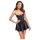 Noir Libido - mat mini-kjole (sort) - M