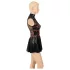 Cottelli - korsetformet blonde-minikjole (sort) - M