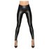 Noir - lang, skinnende leggings (sort) - L