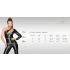 Noir - lang, skinnende leggings (sort) - L