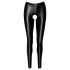 Noir - åbne, skinnende leggings (sort)