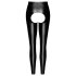 Noir - åbne, skinnende leggings (sort)