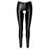 Noir - åbne, skinnende leggings (sort) - M