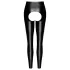 Noir - åbne, skinnende leggings (sort) - M