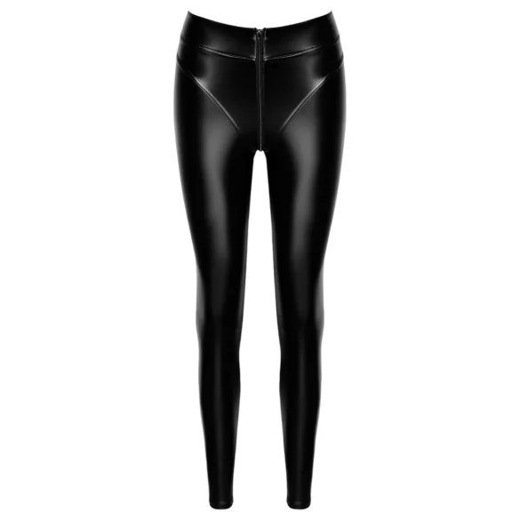 Noir - lange leggings - blank - sort - M