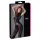 Cottelli - kortærmet catsuit - blank - sort - L