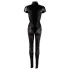 Cottelli - kortærmet catsuit - blank - sort - L