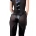 Cottelli - kortærmet catsuit - blank - sort - XL