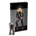 Noir - Skinnende, langærmet jumpsuit (sort) - XL