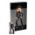 Noir - Skinnende, langærmet jumpsuit (sort) - 3XL