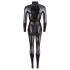 Cottelli - catsuit til fest - langærmet - blank sort - M