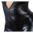 Cottelli Plus Size - skinnende festdragt med lange ærmer (sort) - 4XL