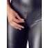 Cottelli Party - skinnende catsuit (sort)