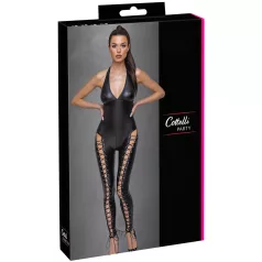 Cottelli Party - halterneck snørebånd jumpsuit (sort) - M