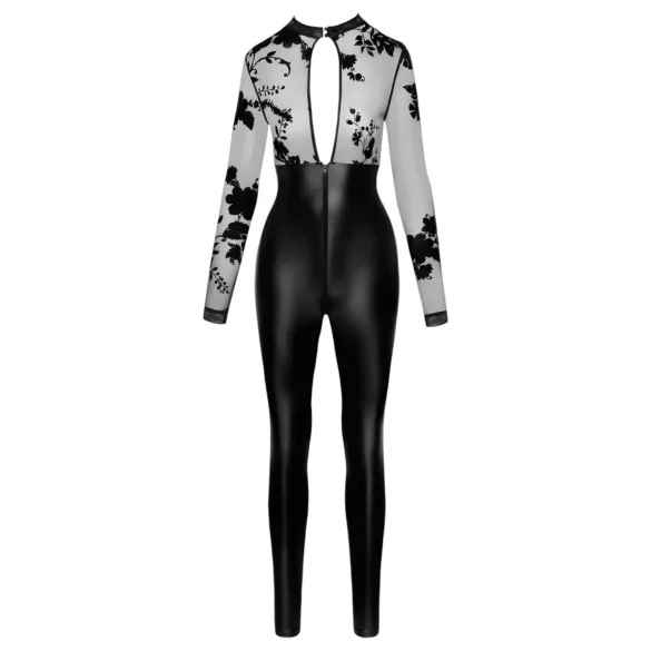 Noir - heldragt med blondetop (sort)