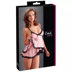 Cottelli - babydoll - blonde flæser - sort - L