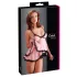 Cottelli - babydoll - blonde flæser - sort - XXL