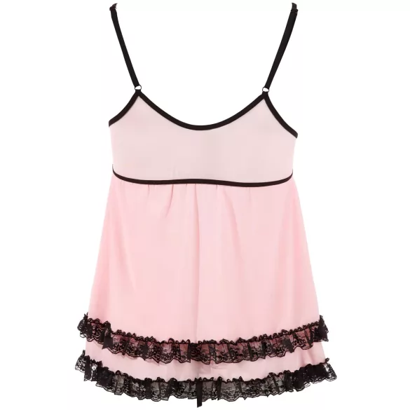 Cottelli - babydoll - blonde flæser - sort - XXL