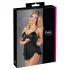Cottelli - babydoll med flæser - sort lingeri - XL