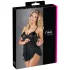 Cottelli - babydoll med flæser - sort lingeri - XL