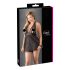 Cottelli Plus Size - Blonde babydoll i sort - 4XL
