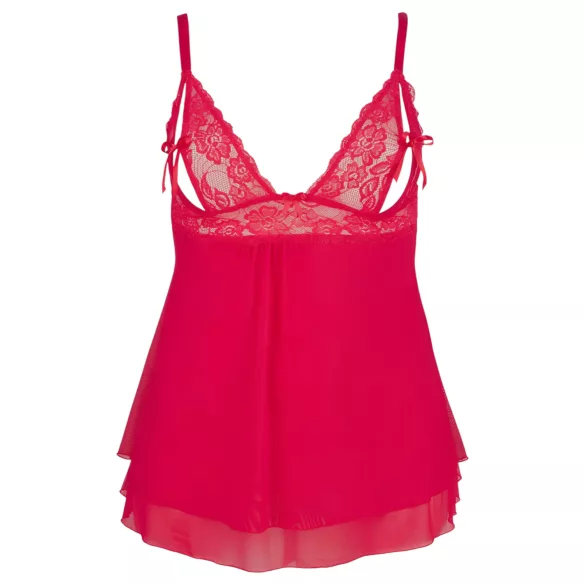 Cottelli Plus Size - babydoll - blonde - rød - plus size lingeri