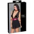 Cottelli Bondage - blonde babydoll med halterneck (sort)
