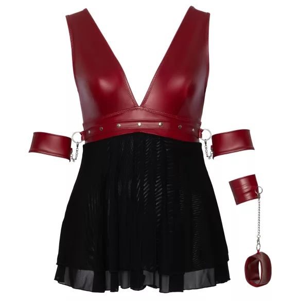 Cottelli Bondage Plus Size - babydoll (rød)