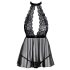 Kysseklar - halsbånd, blonde babydoll (sort) - L/XL