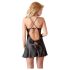 Cottelli - Satin natkjole (sort) - L