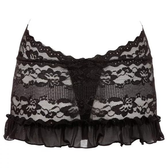 Cottelli - blonde minikjole med halsbånd - sort - L