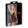 Cottelli Plus Size - Sort gennemsigtig natkjole med blonder