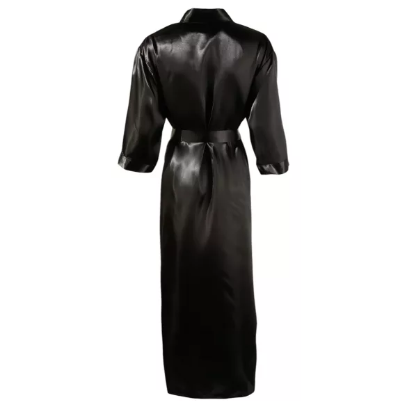Cottelli - satin morgenkåbe - sort