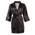 Cottelli - Satin & blonde kimono (sort) - L/XL