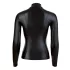 Cottelli - langærmet wetlook top til kvinder - sort - XL